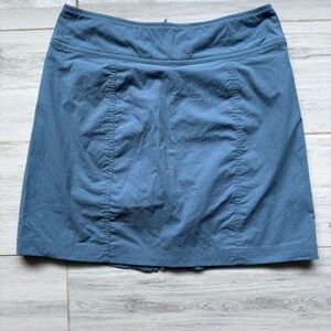 Royal Robbins Hiking Skort Women's 4 Standard Blue Nylon Stretch Lined Skirt